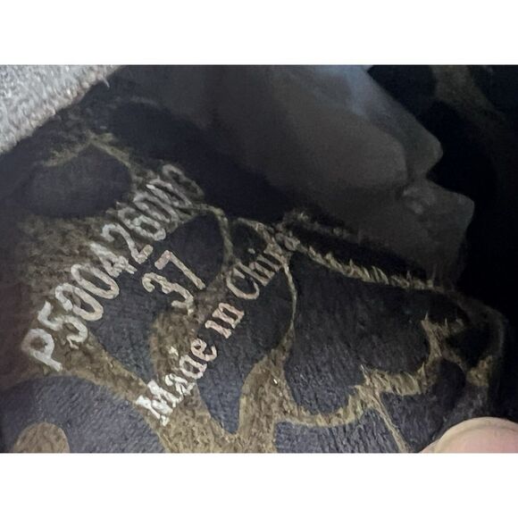 Fly London boots womens‎ 39 Yade booties wedge pull on P500426003 Green Beige - Picture 8 of 8